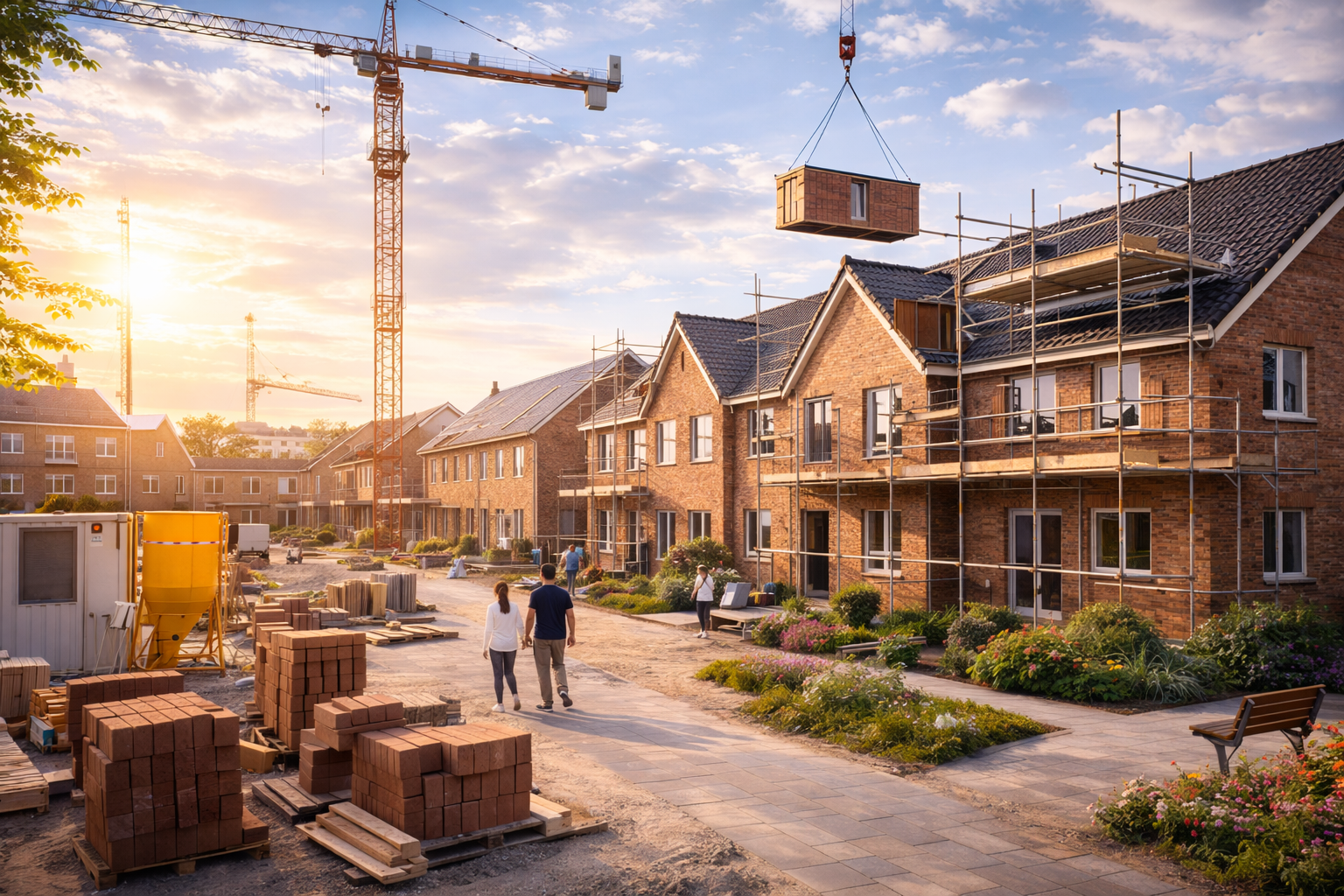 bouwen van sociale huurwoningen
